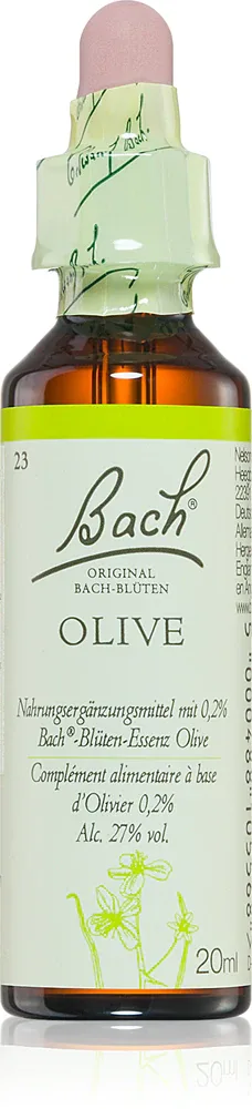 Bach® Flower Remedies Olive - Капли Bach Flower Remedies Olive, биологически активная добавка, для хорошего самочувствия, 20 мл, 20 мл