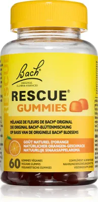 Bach® Flower Remedies RESCUE® Gummies - Жевательные пастилки Bach Flower Remedies RESCUE Gummies, биологически активная добавка, со вкусом апельсина, 176 г smak Orange, 176 г