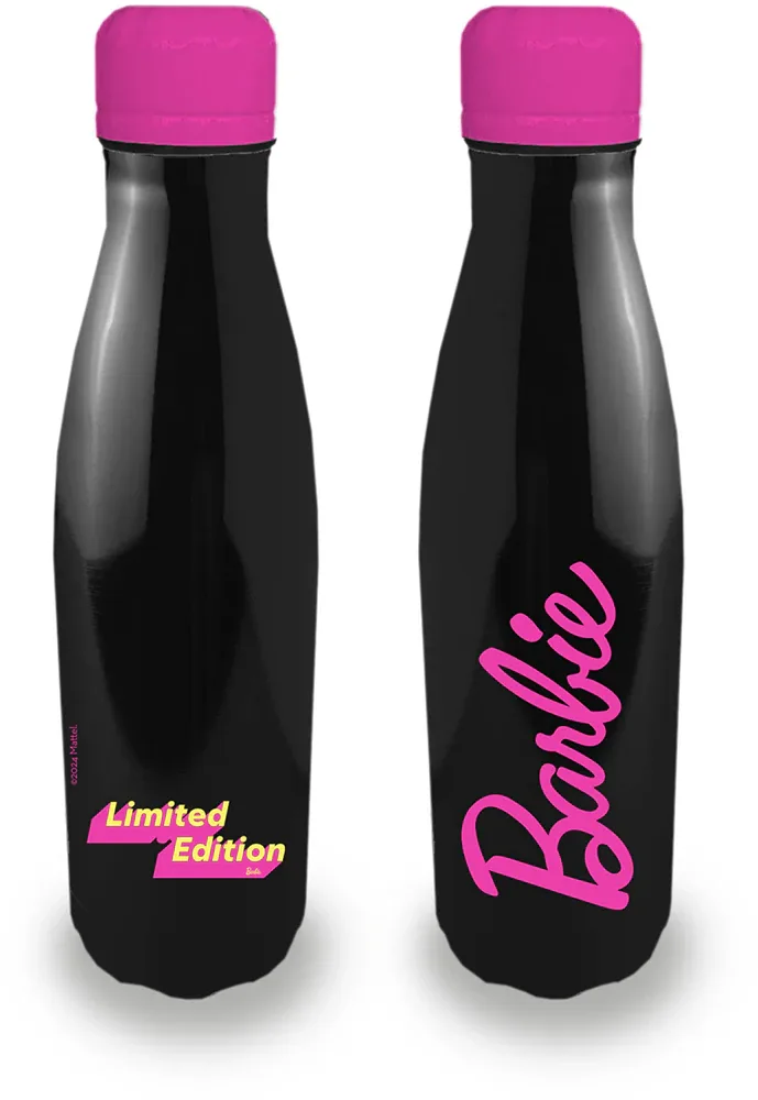 Бутылка для воды детская Barbie Bottles с крышкой, чёрная, 500 мл, оттенок kolor Black