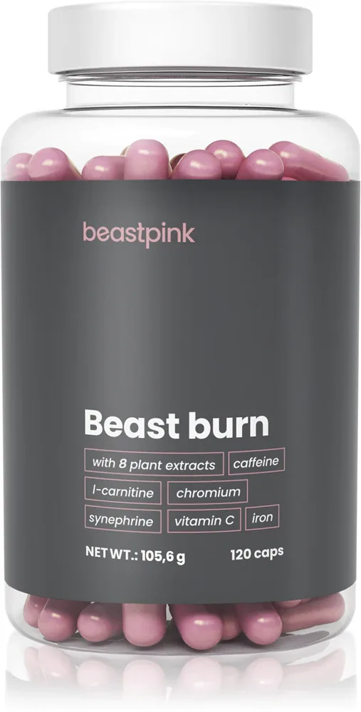 Добавка к пище BeastPink Beast Burn с L-карнитином и кофеином, 142 г