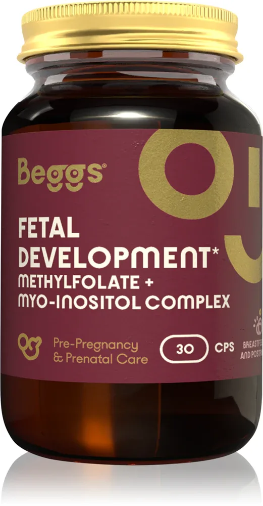 Добавка биологически активная Beggs Fetal Development Methylfolate + myo-inositol COMPLEX для беременных, 30 капсул