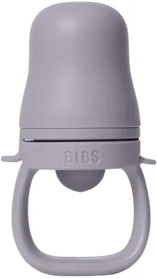 Ниблер BIBS Baby Feeder силиконовый, удобный для детских ручек, 1 шт Fossil Grey