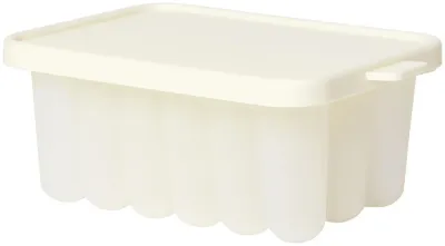 Форма для заморозки детского питания BIBS Baby Food Freezer Tray силиконовая, мягкая, 150 мл Ivory 12 x 8,5 x 5,3 cm