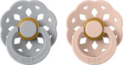 Пустышка BIBS Boheme Natural Rubber Size 1: 0+ months из натурального каучука, для детей 0–6 месяцев, 2 шт
