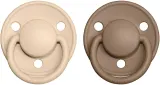 Пустышка BIBS De Lux Natural Rubber Size 1: 0+ months из натурального каучука, для детей 0–6 месяцев, 2 шт — фото 1