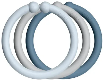 Игрушка развивающая BIBS Loops для развития зрения и осязания, 12 шт
