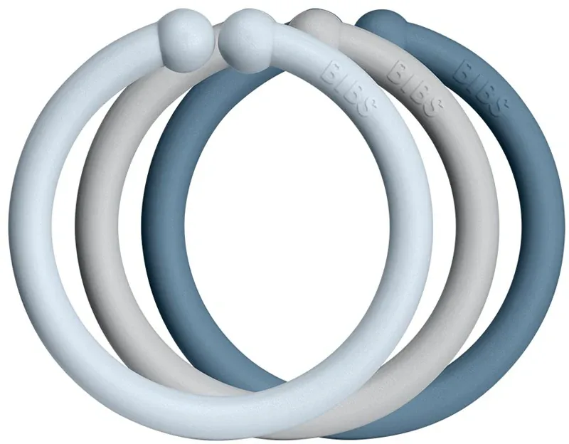 Игрушка развивающая BIBS Loops для развития зрения и осязания, 12 шт
