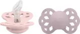 Пустышка BIBS Infinity Size 1: 0+ months силиконовая, для детей с рождения, 2 шт Blossom / Dusky Lilac — фото 1