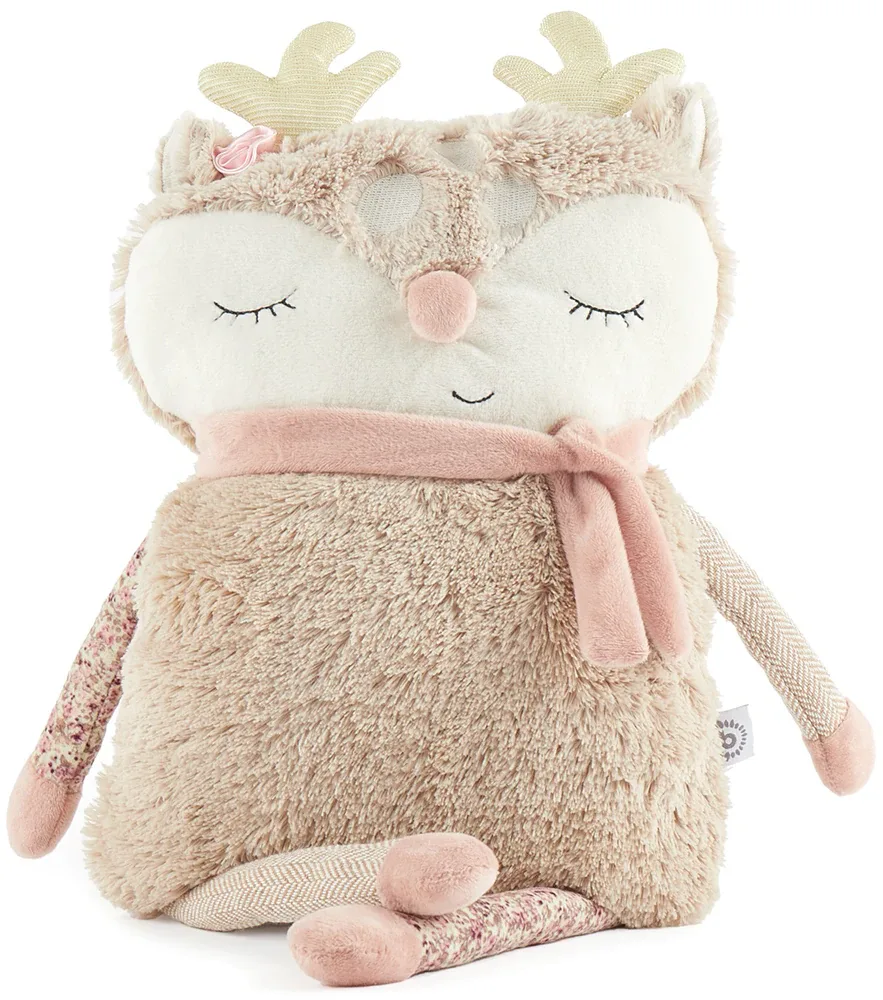 Подушка-игрушка Bieco Cuddly Pillow Fawn Ella мягкая плюшевая, для кроватки и автокресла, 1 шт 9 m+