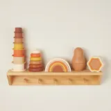 Игрушка развивающая Bieco Silicone Rainbow радуга силиконовая, складная, 6 шт — фото 5