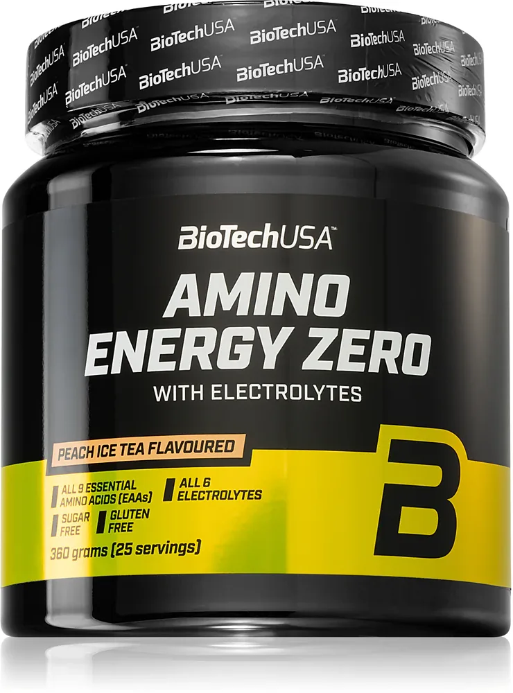 Аминокислоты BioTechUSA Amino Energy Zero with Electrolytes напиток в порошке, с кофеином и электролитами, 360 г smak Peach Ice Tea