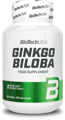 Биологически активная добавка BioTechUSA Ginkgo Biloba экстракт листьев гинкго, 90 таблеток, 65 г