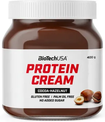 Паста ореховая BioTechUSA Protein Cream какао с арахисом, с сывороточным белком, 400 г Cocoa & Hazelnut