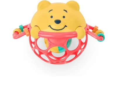 Погремушка Bright Starts Winnie the Pooh Jingle Shake Oball пластиковая, для развития моторики, 1 шт 0m+