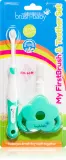 Зубная щётка детская Brush Baby Applemint со щетиной средней жёсткости, 3 шт dla dzieci — фото 1