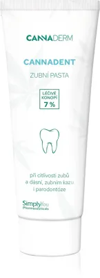 Паста зубная Cannaderm Cannadent Alkaline toothpaste с мятой, для свежего дыхания, 75 г