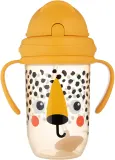 Кружка детская Canpol babies BabiesBoo Cup с трубочкой и ручками, с мягким носиком, 270 мл Gepard 6m+ — фото 1