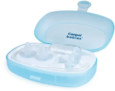 Аспиратор назальный Canpol babies Hygiene ручной, с трубочкой и футляром, 1 шт