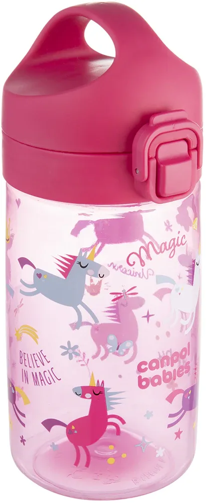 Бутылка для детей Canpol babies Junior Bottle непроливающаяся, розовая, 400 мл Pink