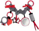 Игрушка подвесная Canpol babies Sensory сенсорная, контрастная, с зеркальцем и прорезывателем, 1 шт 0m+ — фото 1