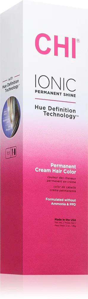 Краска для волос CHI Ionic Permanent Shine Hair Color стойкая, профессиональная, 85 г, оттенок 4N - DARK BROWN