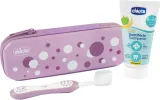 Набор для чистки зубов Chicco Always Smiling Set 6m+ детский, щётка и паста, в футляре, 1 шт — фото 3