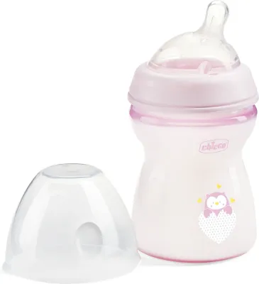 Бутылочка для кормления Chicco Natural Feeling Girl с силиконовой соской