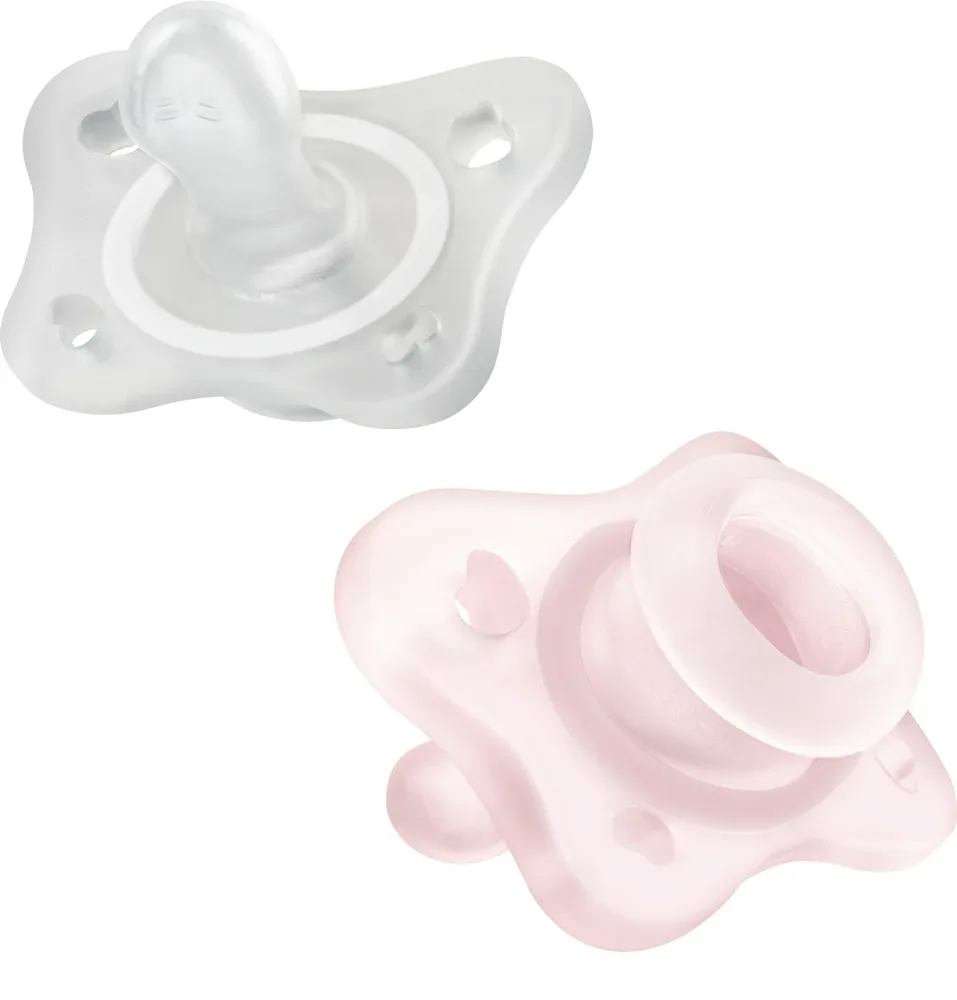 Пустышка Chicco Physio Forma Mini Soft 0-2m силиконовая, мягкая, 2 шт