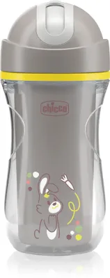 Кружка-поильник Chicco Sport Cup 14m+ детская, с трубочкой, непроливайка, 266 мл
