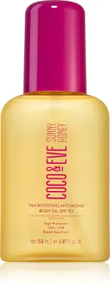 Coco & Eve Sunny Honey Tan Boosting Anti-Aging Body Oil SPF 30 - Масло для тела солнцезащитное Coco Eve Sunny Honey Tan Boosting Anti-Aging Body Oil SPF 30 усиливает загар, 150 мл SPF 30, 150 мл
