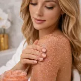Скраб для тела Crystallove Rose Quartz Shimmer Body Scrub отшелушивающий, смягчающий, 200 г — фото 3