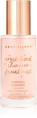 Спрей для лица Crystallove Rose Quartz Shimmer Facial Mist увлажняющий, освежающий, 100 мл