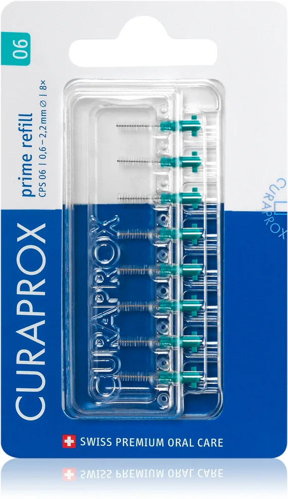 Щётки межзубные Curaprox Prime Refill сменные, для межзубных промежутков, 8 шт