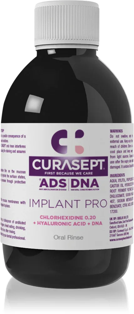 Ополаскиватель для полости рта Curasept Implant PRO для ухода за имплантами, 200 мл