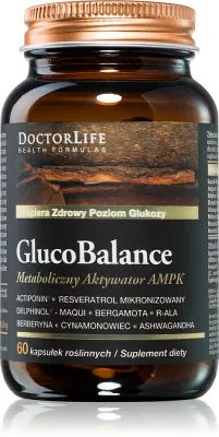 Биологически активная добавка Doctor Life GlucoBalance для обмена веществ, поддержка сердечно-сосудистой системы, 60 капсул