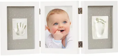 Набор для отпечатков ручек и ножек Dooky Luxury Memory Box Triple Frame Printset памятный, с рамкой, 1 шт