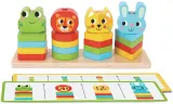Игрушка деревянная 2Kids Toys Wooden Activity Toy Friends развивающая, сенсорная, 27 шт 18 m+ — фото 1