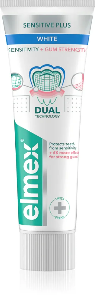 Зубная паста Elmex Sensitivity + Gum Strenght Whitening отбеливающая, для чувствительных зубов