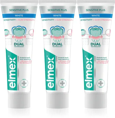 Зубная паста Elmex Sensitivity + Gum Strenght Whitening отбеливающая, для чувствительных зубов, 3 мл