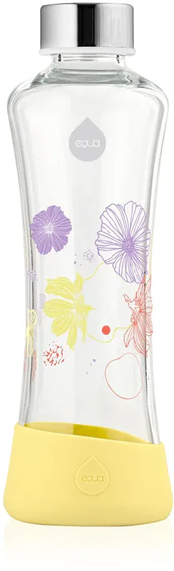 Бутылка для воды Equa FlowerHead стеклянная, с герметичной крышкой, 550 мл Daisy