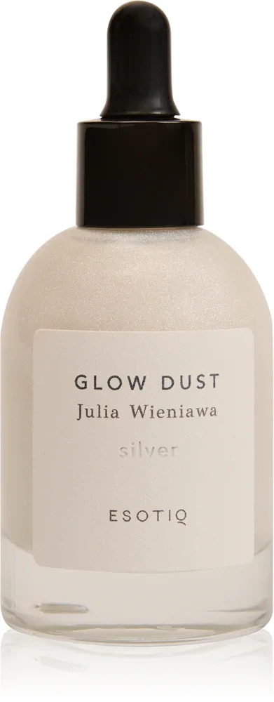 Сухое масло для тела Esotiq Glow Dust Julia Wieniawa с аргановым маслом и маслом макадамии, 50 мл, оттенок Silver