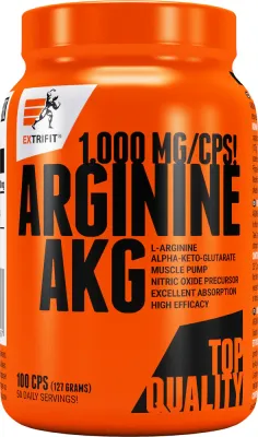 L-аргинин Extrifit Arginine AKG 1000 mg в капсулах, для силовых тренировок, 127 г
