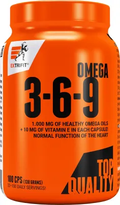 Омега-3-6-9 Extrifit Omega 3-6-9 в капсулах, с витамином E, 100 капсул
