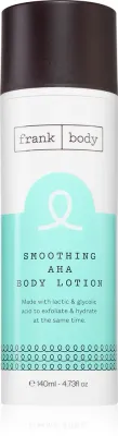 Молочко для тела Frank Body Smoothing AHA с кислотами AHA, отшелушивающее, 140 мл