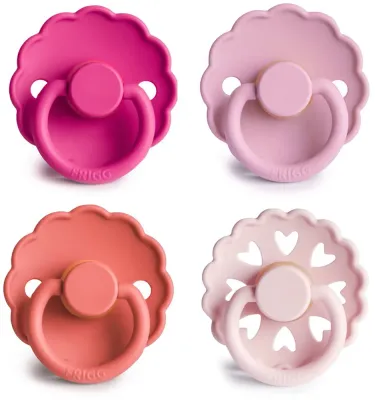 Пустышки FRIGG 4 Pack Edition Size 2 набор подарочный, каучук, для возраста 6-18 месяцев, 4 шт