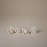 Пустышки FRIGG Baby's First Pacifier Moonlight Sailing набор подарочный, каучук и силикон, для возраста 0-6 месяцев, 4 шт Cream — фото 2