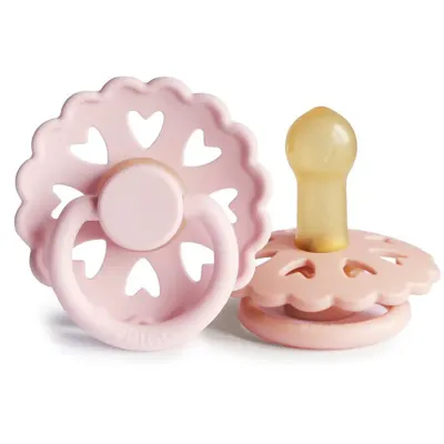 Соска-пустышка FRIGG Fairytale Size 2:6-18 months из каучука, симметричной формы, 2 шт The Snow Queen/The Princess and the Pea