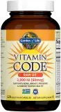 Витамин D3 в капсулах Garden of Life Vitamin Code RAW D3 2000 I.U. с пробиотиками и ферментами, 120 капс — фото 1