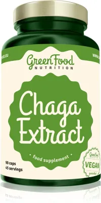 Добавка пищевая GreenFood Nutrition Chaga Extract с экстрактом гриба чаги, в капсулах, 98 г