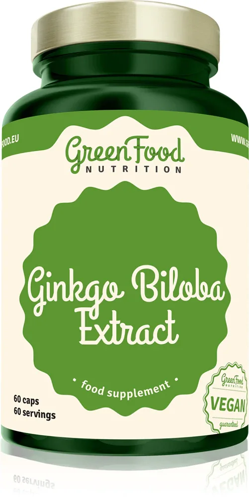 Добавка пищевая GreenFood Nutrition Ginkgo Biloba Extract с экстрактом гинкго билоба, в капсулах, 84 г